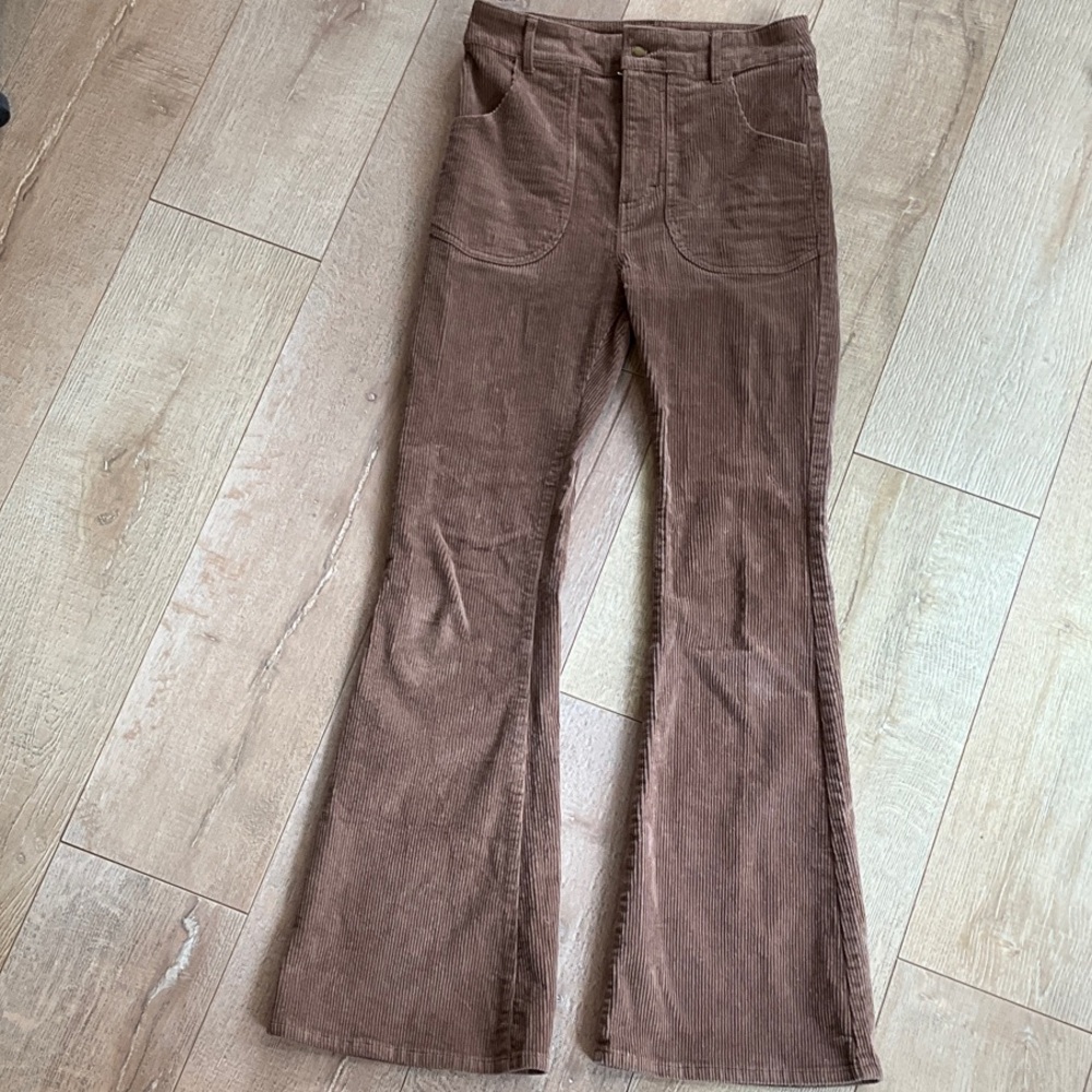 Hammies Brown Corduroy Flare Pants EUC
